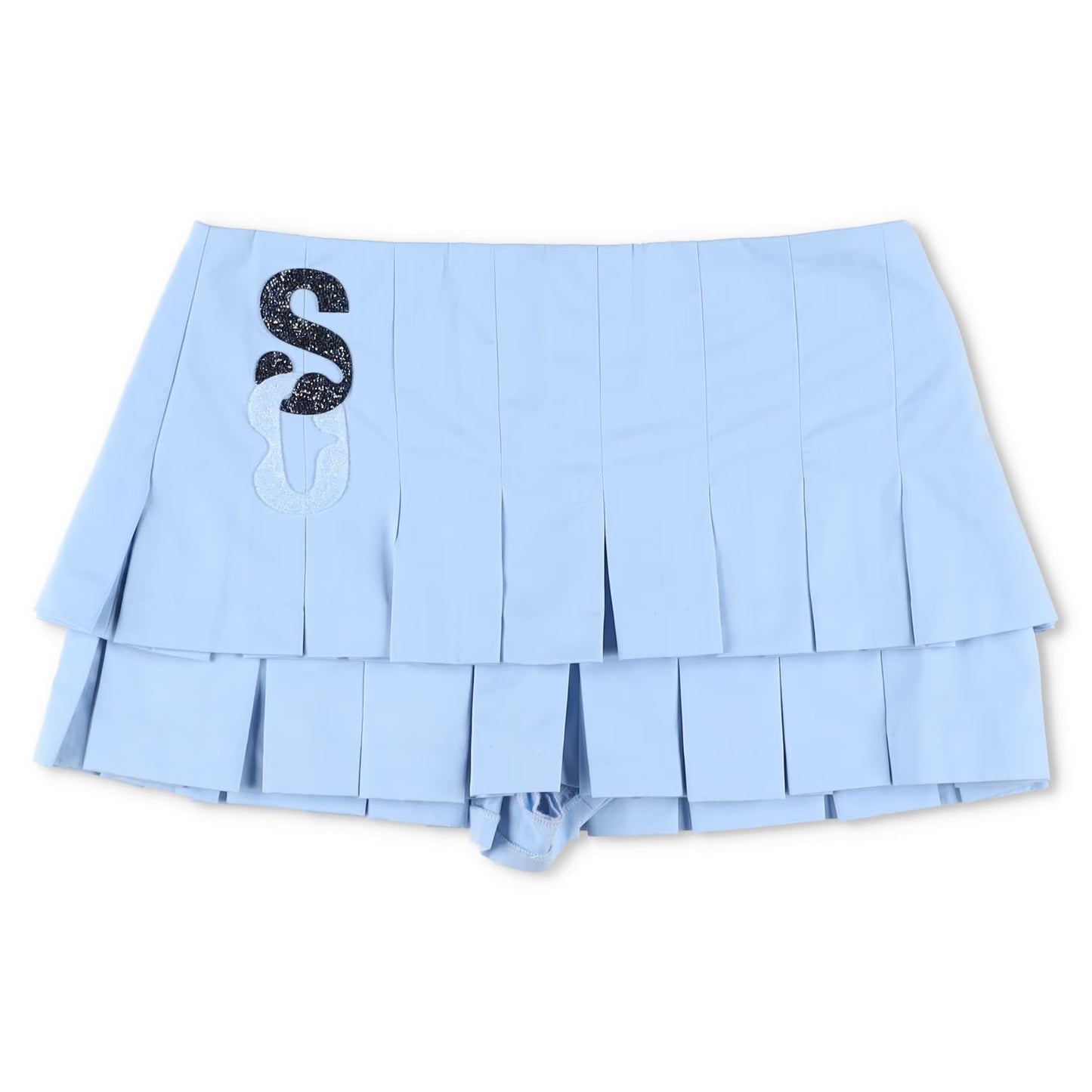 SINEAD O'DWYER Womens Mini Skirt Ra-Ra Culottes Blue Mid Rise Short 10 RRP 660