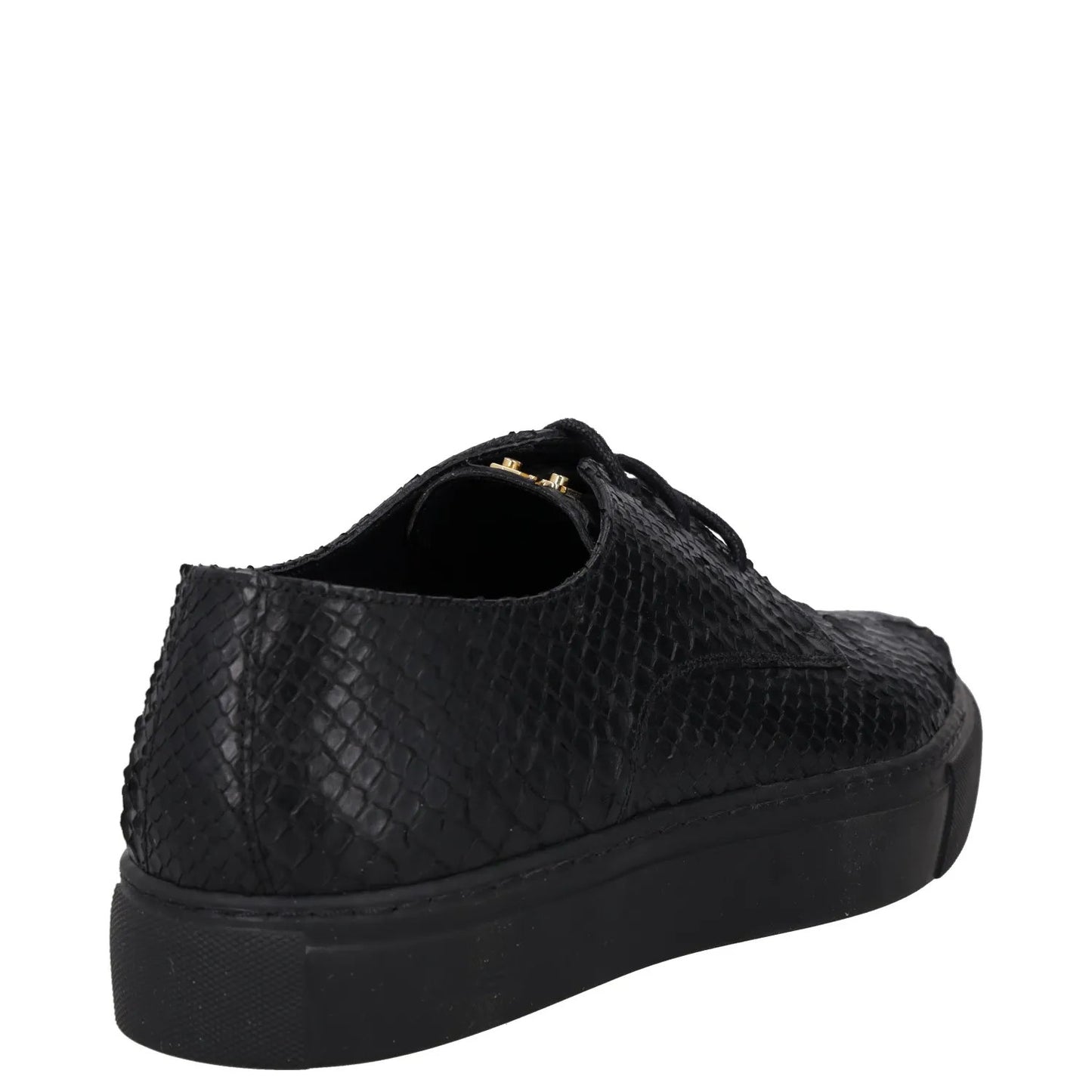 SWEAR Mens Shoes Black Leather Croc Detail Casual Sneaker Low Top UK8 RRP 250 — View 6