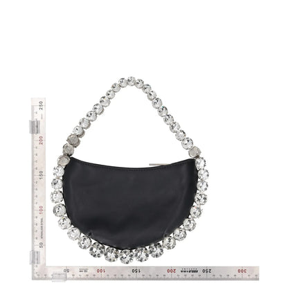 L'Alingi Womens Top Handle Bag Black Leather Silver Handle Size S RRP 700 — View 5