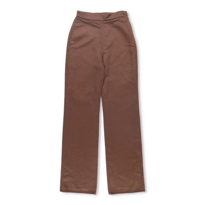 NANUSHKA Womens Bya Slim Leg Trousers Brown Wool Blend High Waist XS RRP 625