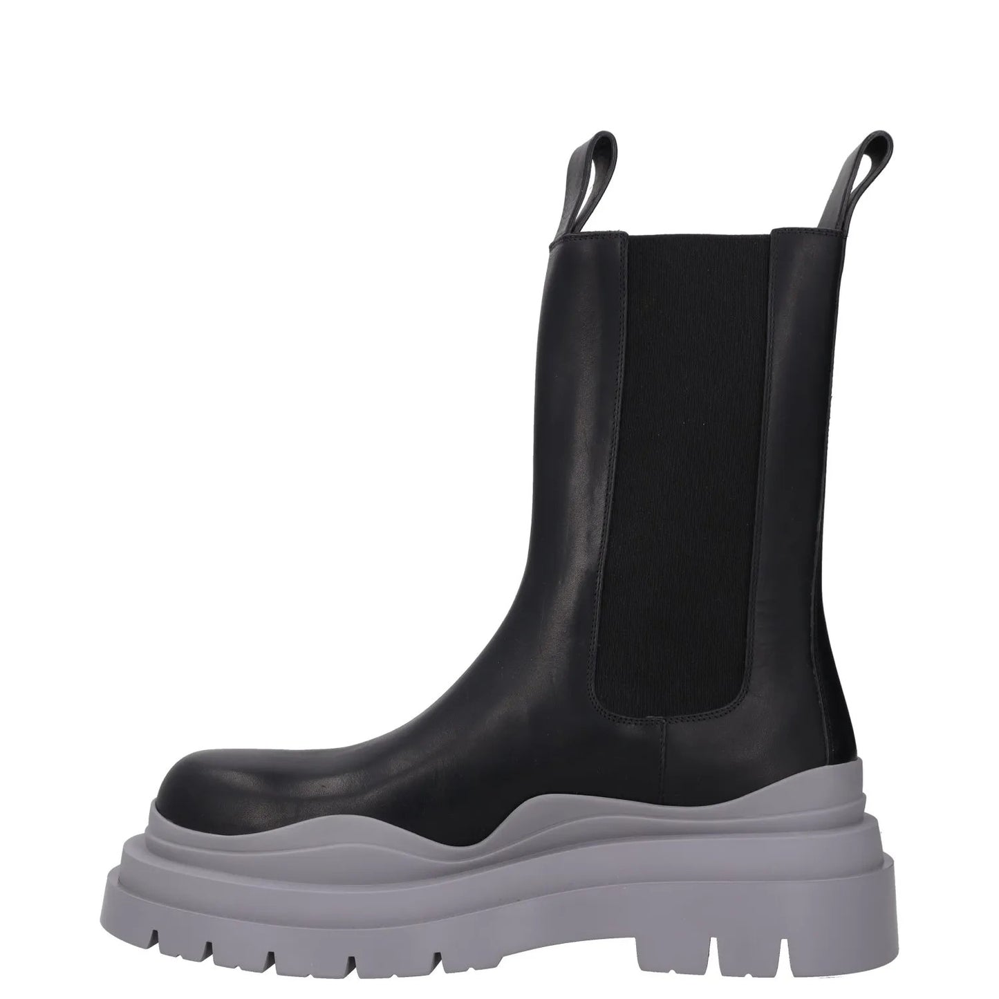 BOTTEGA VENETA Mens Tire Chelsea Boot Black Grey High Ankle UK 10 RRP 1080 — View 4