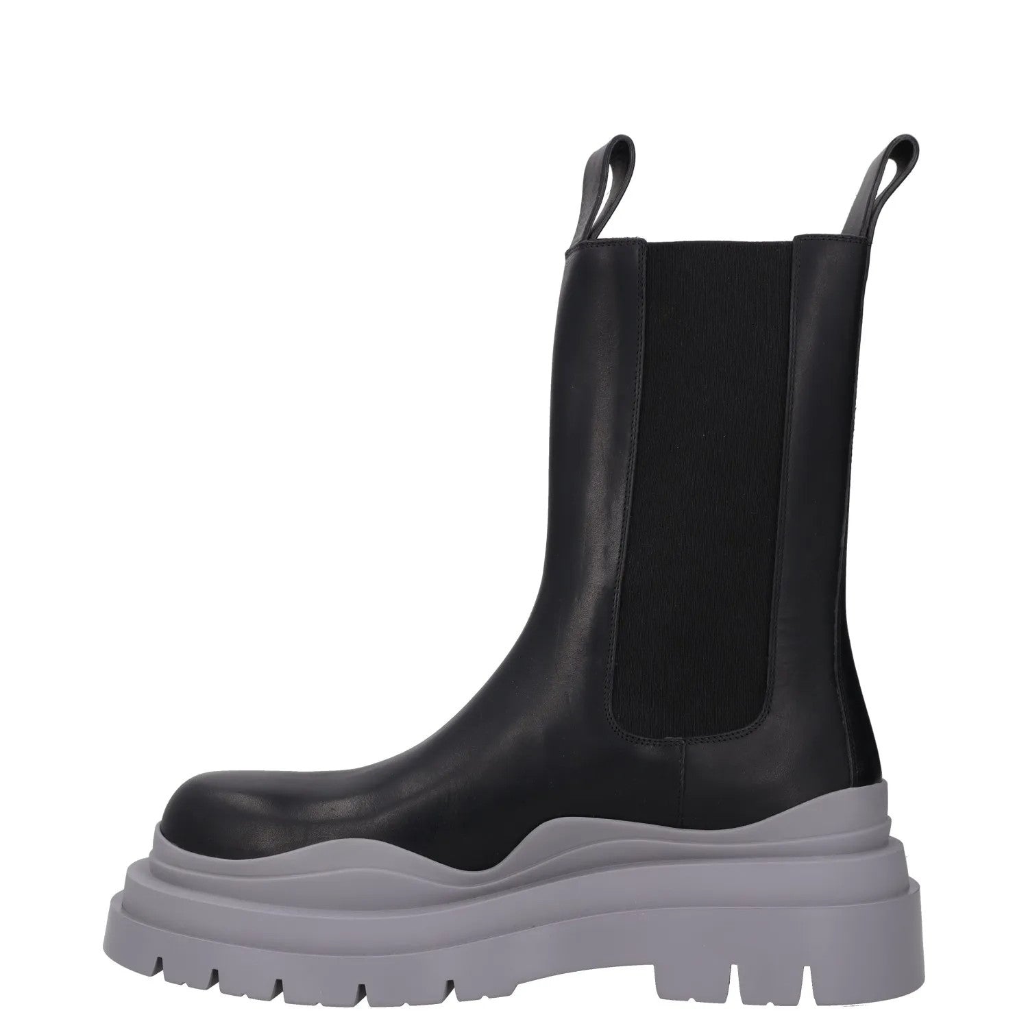 BOTTEGA VENETA Mens Tire Chelsea Boot Black Grey High Ankle UK 10 RRP 1080 — View 4