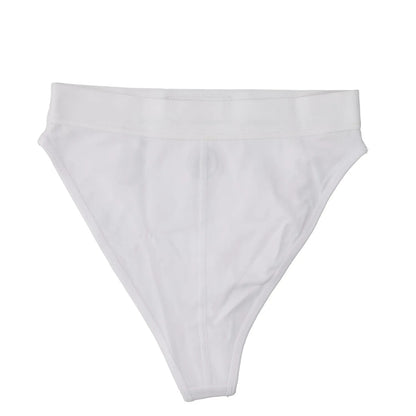MARINE SERRE Womens Borderline Briefs High Waisted White Knickers Size S RRP 85 — View 11