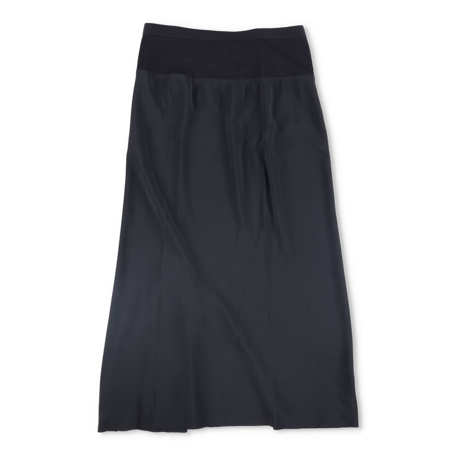 RICK OWENS Womens Knee Length Skirt Mid Waist Fitted Black Size 42 RRP 404