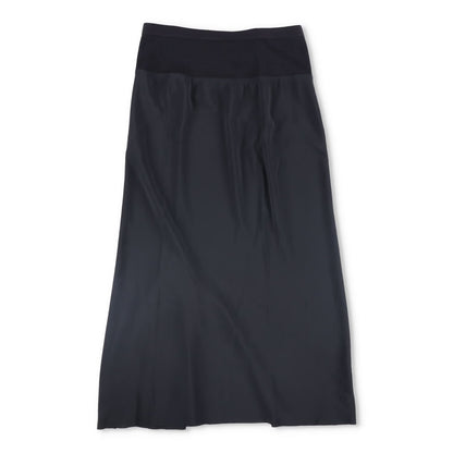 RICK OWENS Womens Knee Length Skirt Mid Waist Fitted Black Size 42 RRP 404