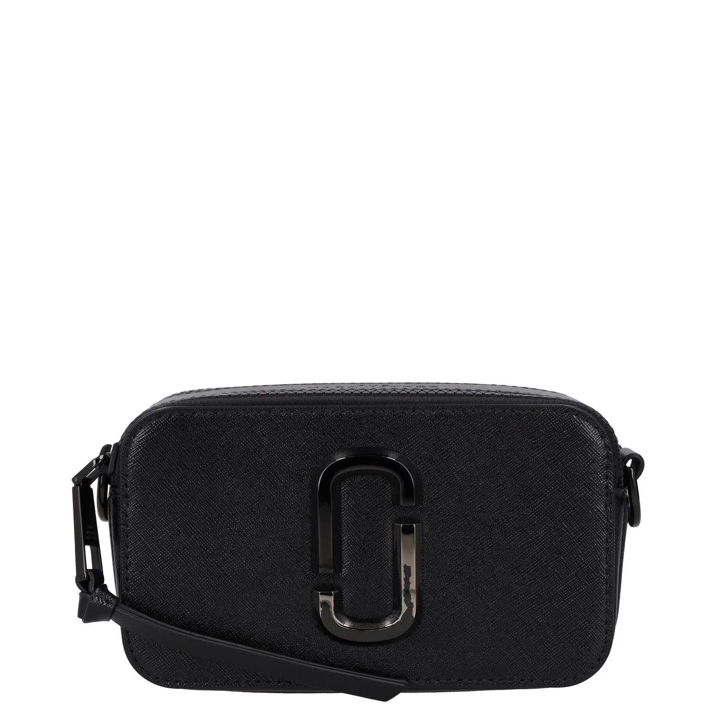 MARC JACOBS Womens Crossbody Handbag Black Leather Zip Closure M RRP 350