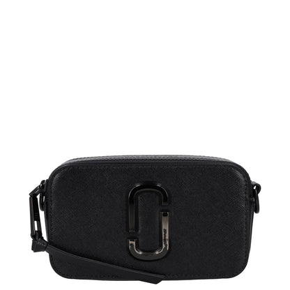 MARC JACOBS Womens Crossbody Handbag Black Leather Zip Closure M RRP 350