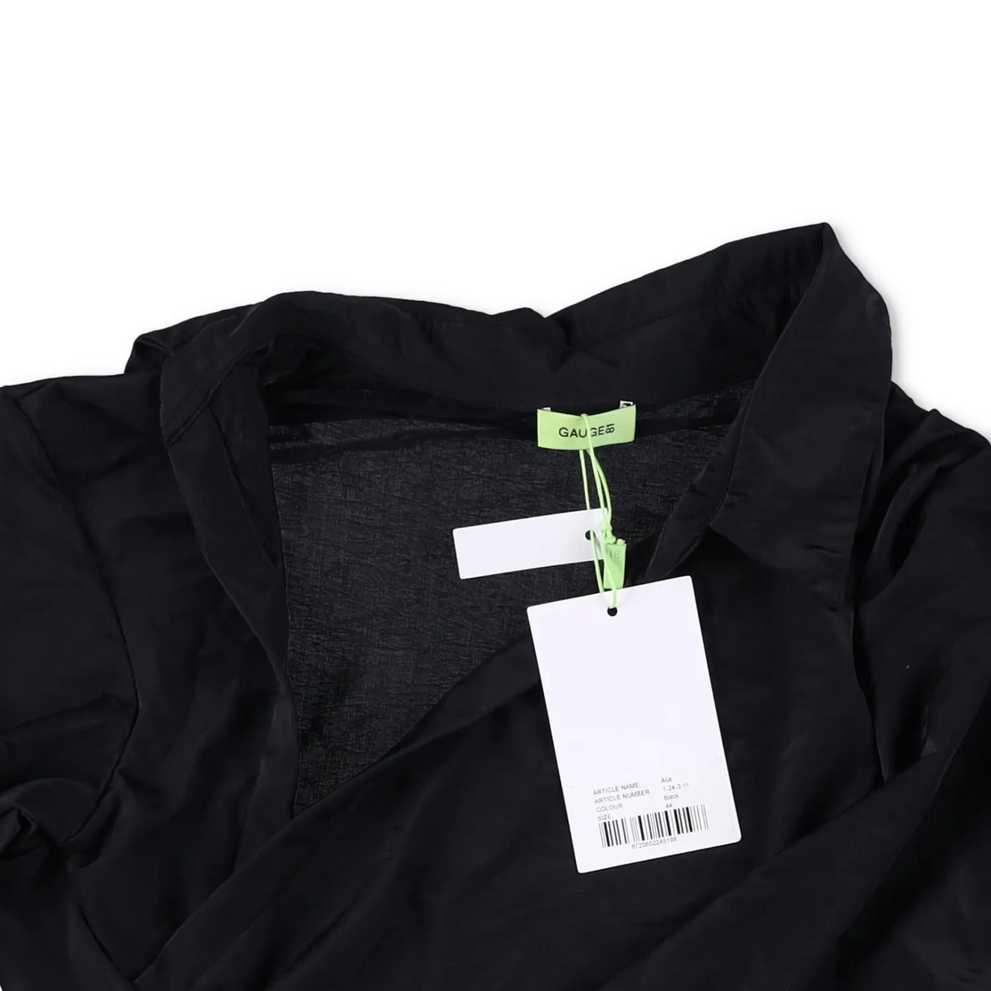 GAUGE81 Womens Alia Shirt Black V Neck Stretch Blouse Lightweight 44 RRP 320 — View 6