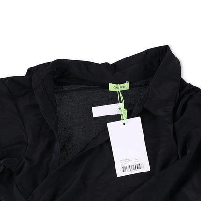 GAUGE81 Womens Alia Shirt Black V Neck Stretch Blouse Lightweight 44 RRP 320 — View 6