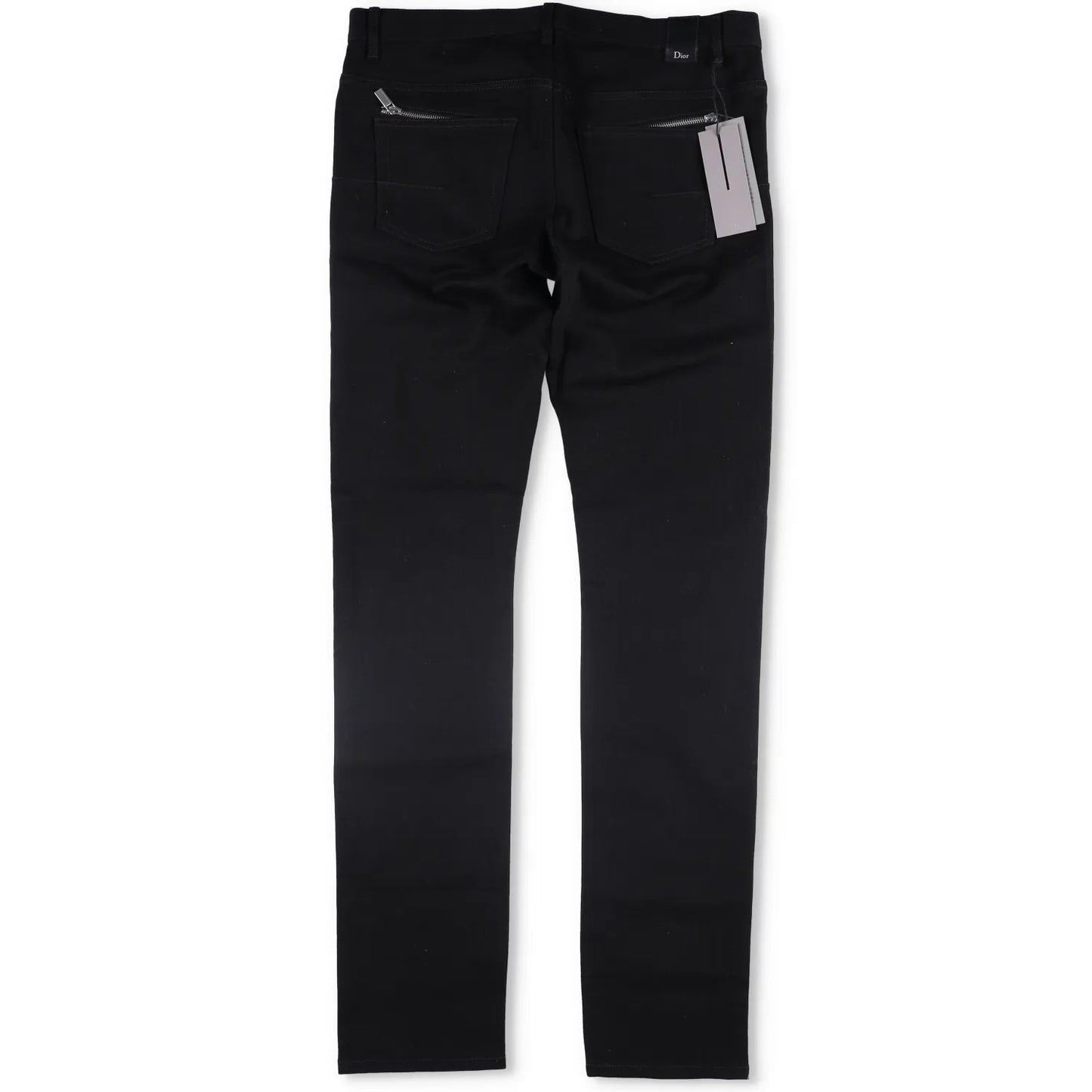 DIOR HOMME Mens Slim Fit Jeans Black Dior Logo Mid Rise Size 31 RRP 660 — View 5