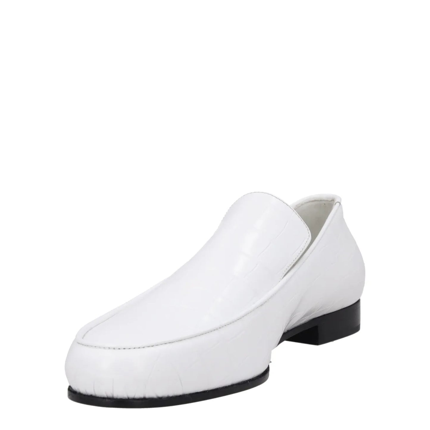 TOTEME The Croco Oval Loafer White Leather Slip On Comfort EU 42 RRP 480 — View 3