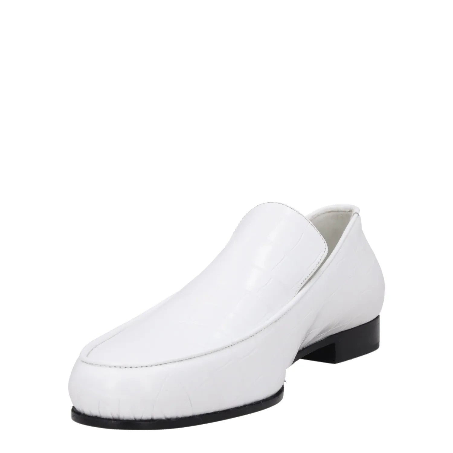 TOTEME The Croco Oval Loafer White Leather Slip On Comfort EU 42 RRP 480 — View 3