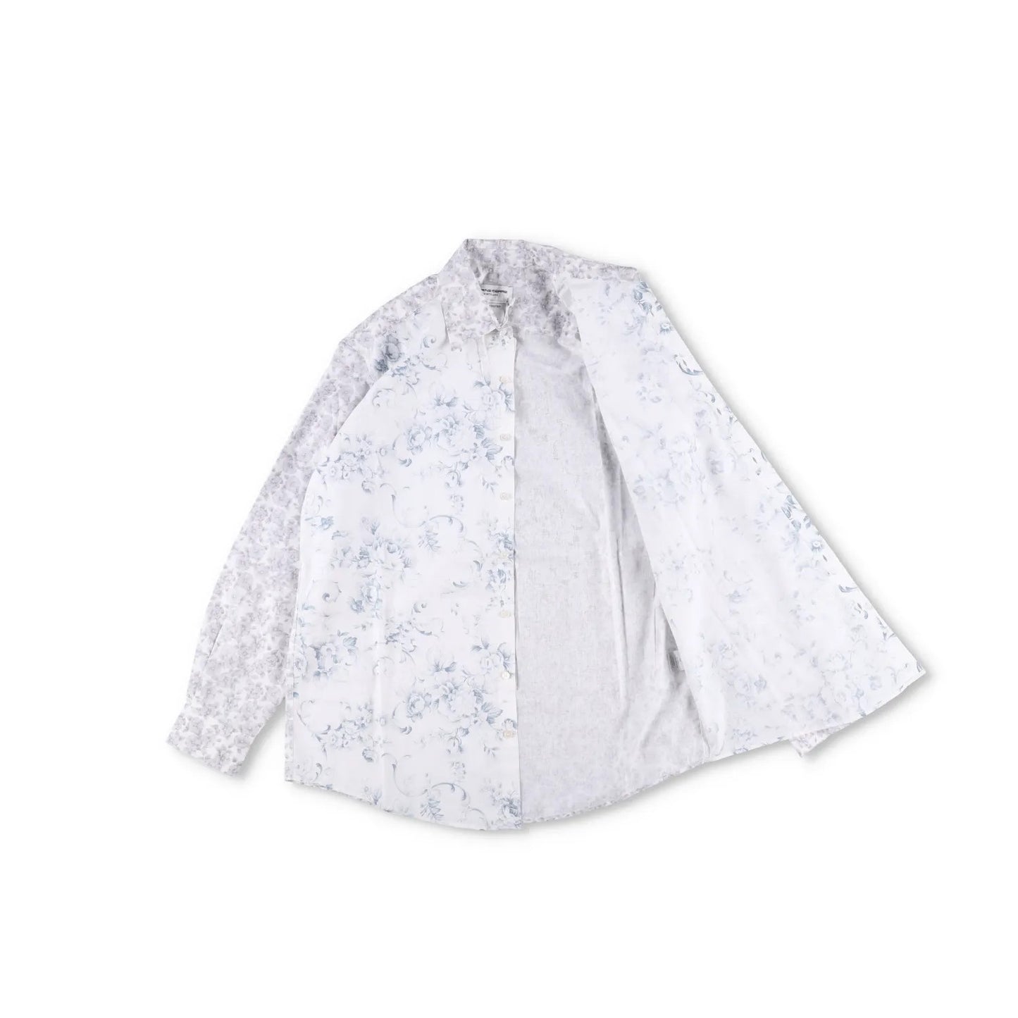 MARINE SERRE Mens Shirt Recycled Cotton White Floral Pattern Size S RRP 200 — View 7