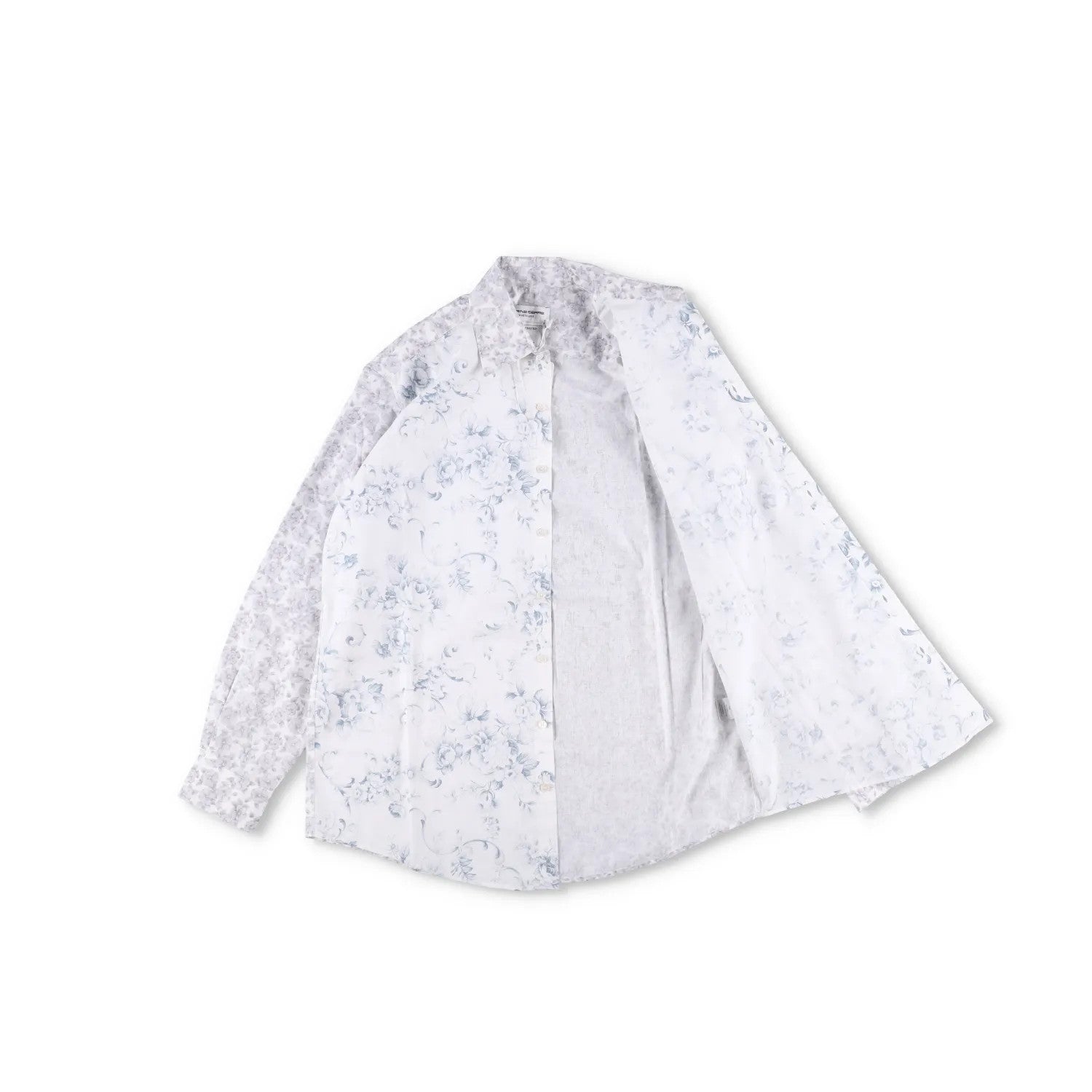 MARINE SERRE Mens Shirt Recycled Cotton White Floral Pattern Size S RRP 200 — View 7