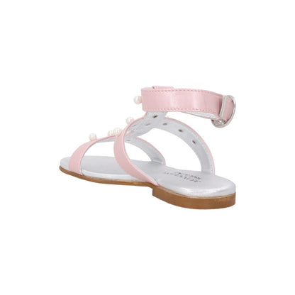 MONNA LISA Kids Sandals Pink Sandalo Con Perle Laminat Leather 28 RRP 205 — View 5
