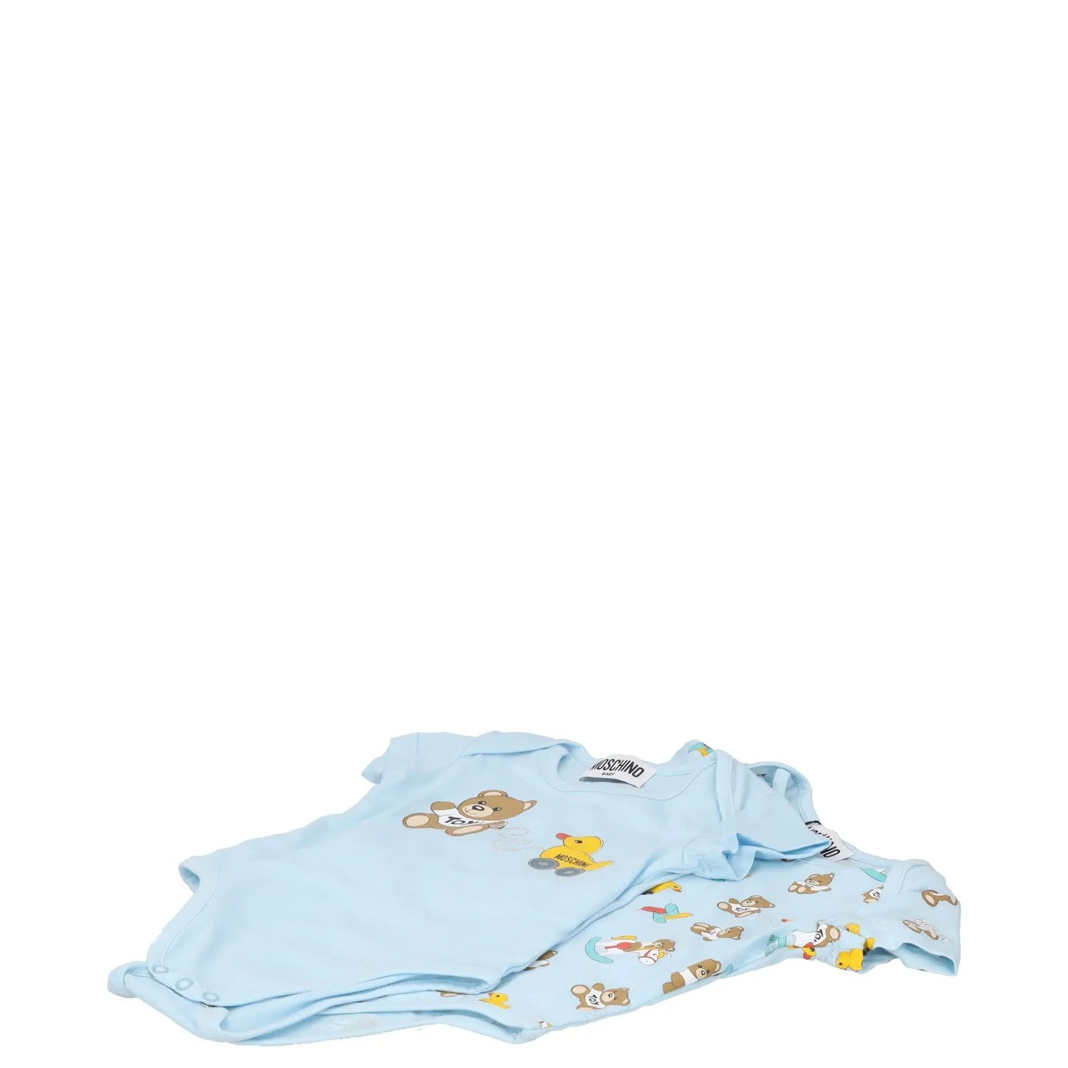 MOSCHINO Boys Toy Bodysuit Gift Set Blue Outfit Graphic Print 1-3 Months RRP 121 — View 2