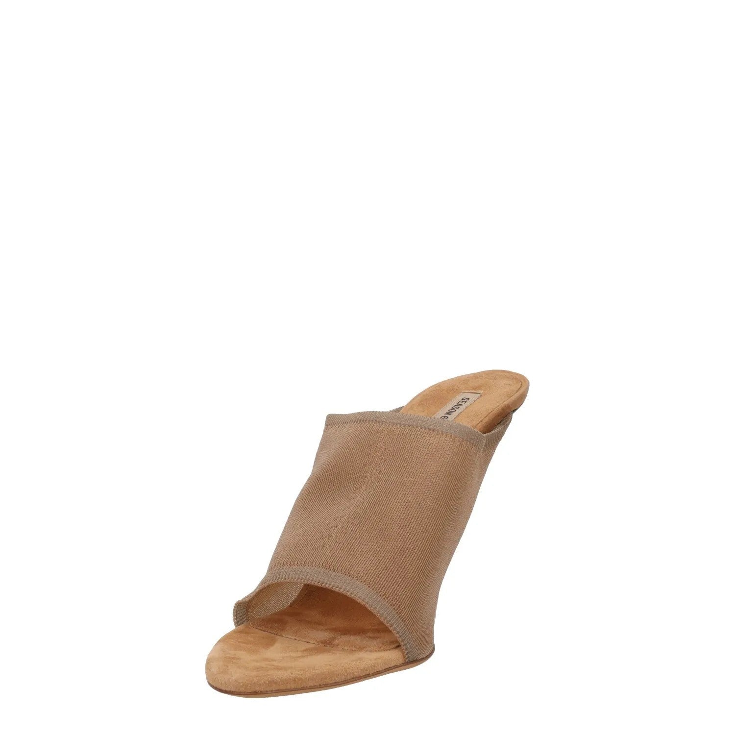 YEEZY SEASON 6 Slip On Stiletto Mules Brown Synthetic Open Toe UK 6 RRP 560 — View 3