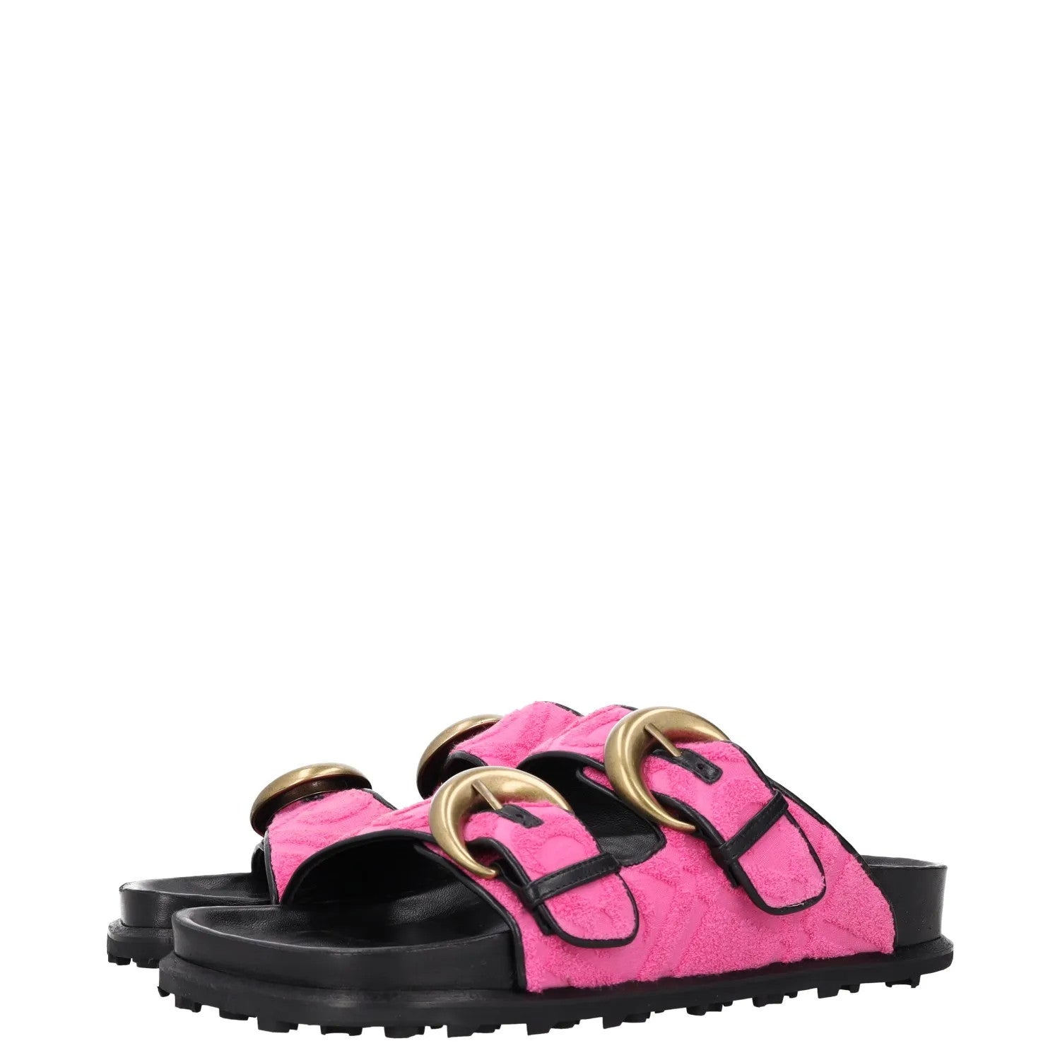 MARINE SERRE Womens Sandals Pink Leather Flats Sliders Strappy EU 39 RRP 250 — View 5
