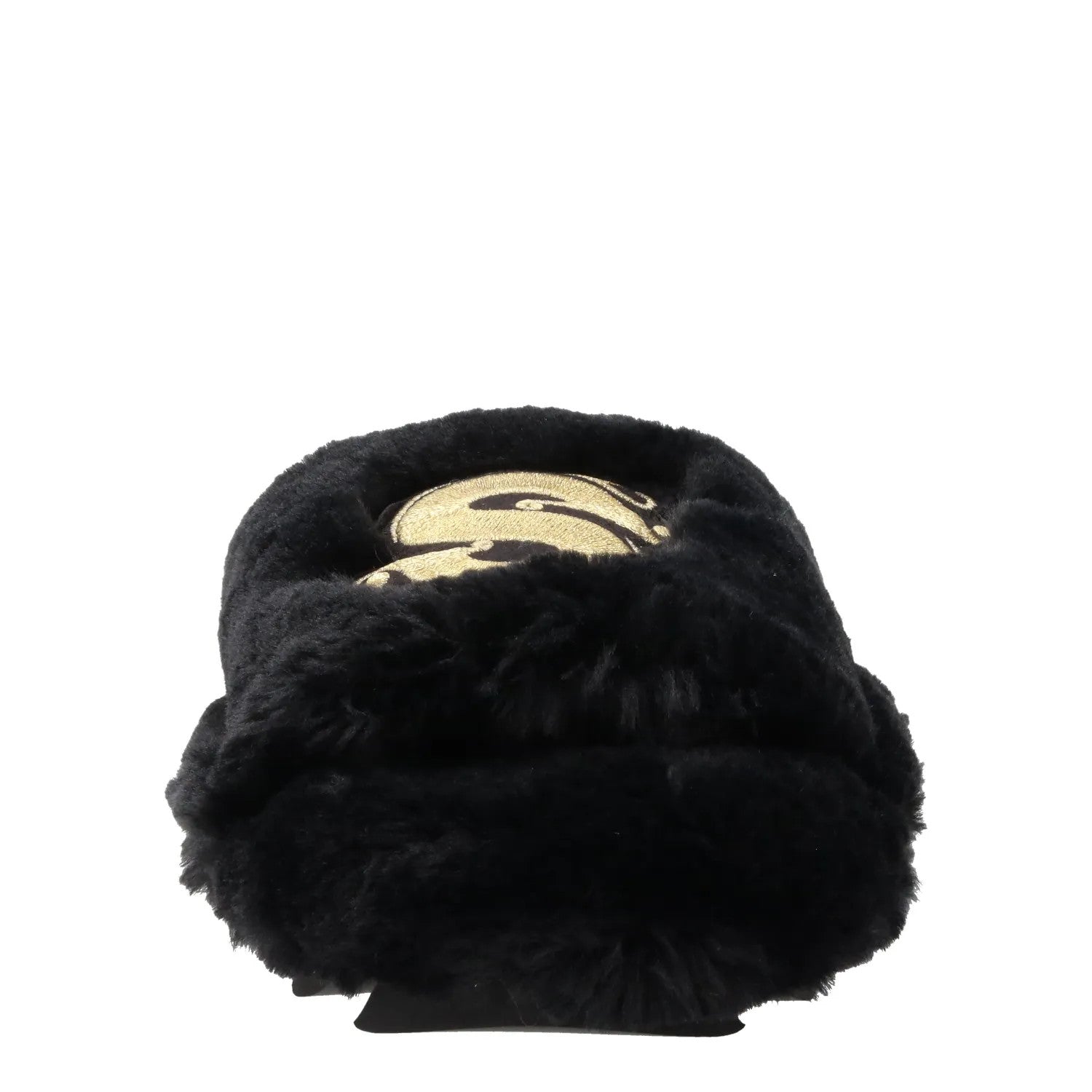 SACAI Womens Hotel Slippers Synthetic Casual Black Faux Fur EU 36 RRP 460 — View 3