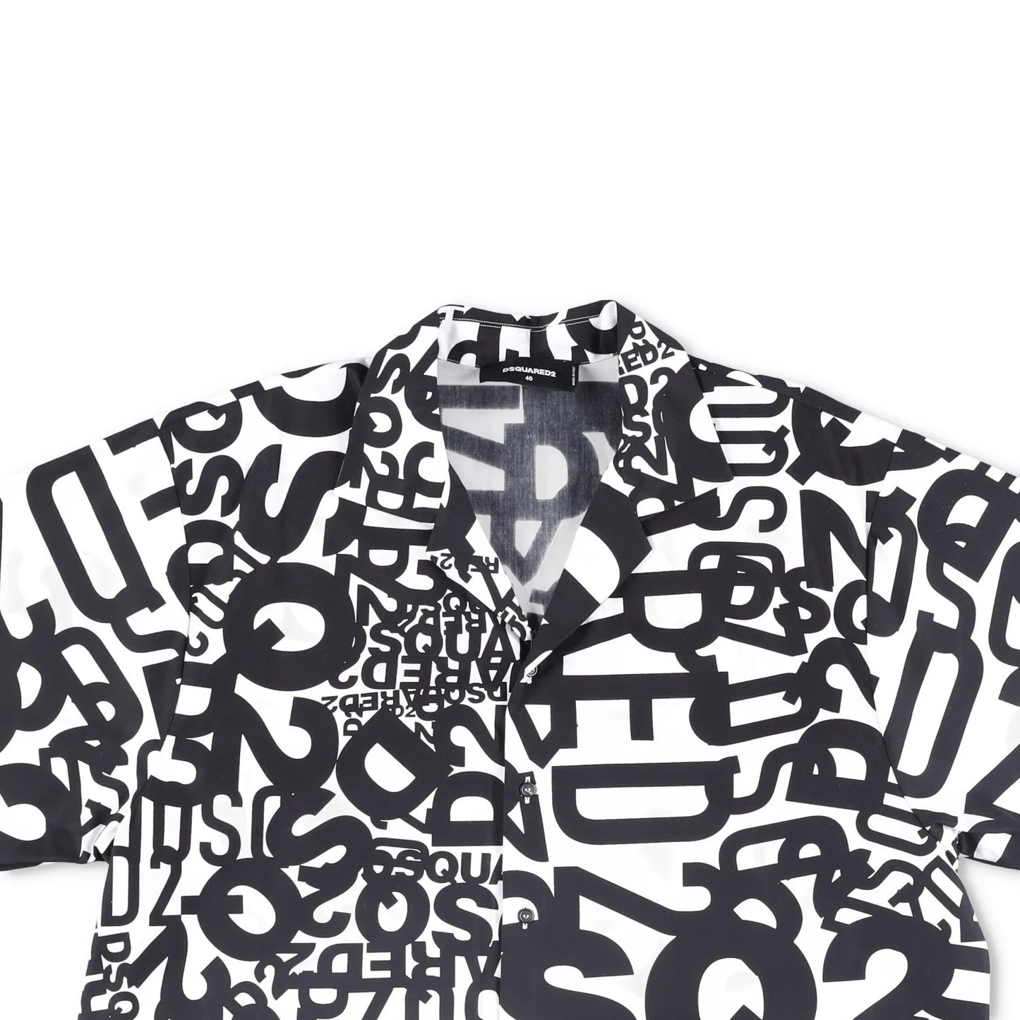 DSQUARED2 Mens Shirt Cotton Button-Up Multicoloured Short Sleeve Size 46 RRP 375 — View 2