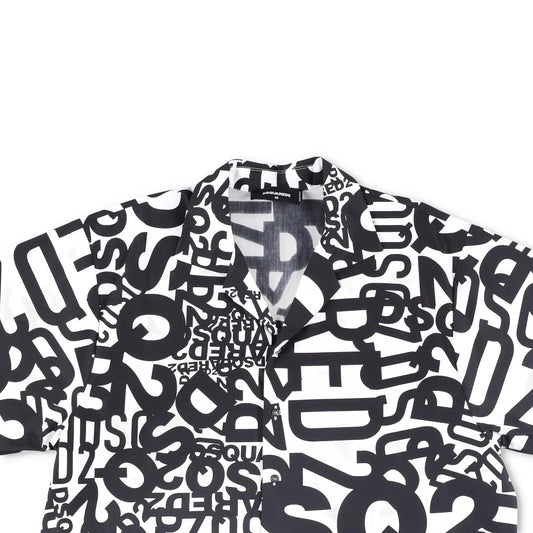DSQUARED2 Mens Shirt Cotton Button-Up Multicoloured Short Sleeve Size 46 RRP 375 — View 2