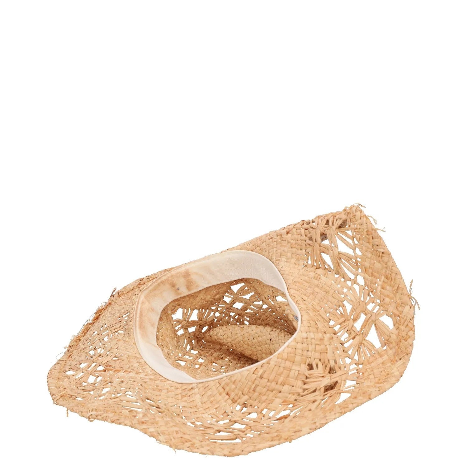 RUSLAN BAGINSKIY Womens Monogramme Embelished Cowboy Hat Straw Beige M RRP 295 — View 6