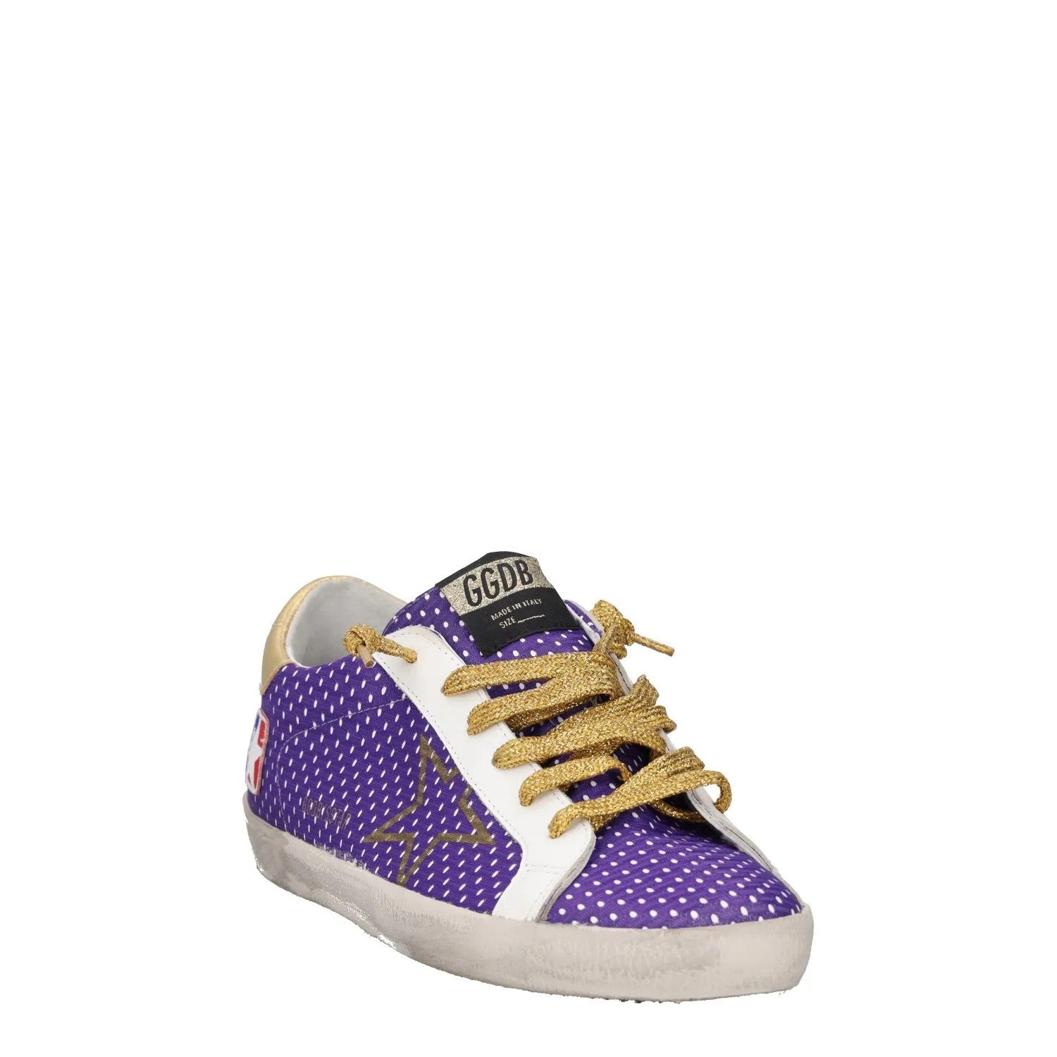 GOLDEN GOOSE Womens Trainers Purple Leather Low Top Lace Up UK 8 RRP 485 — View 2