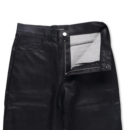 ENTIRE STUDIOS Mens Wet Pants Faux Leather Black 5 Pocket Zip Size S RRP 175.3 — View 10