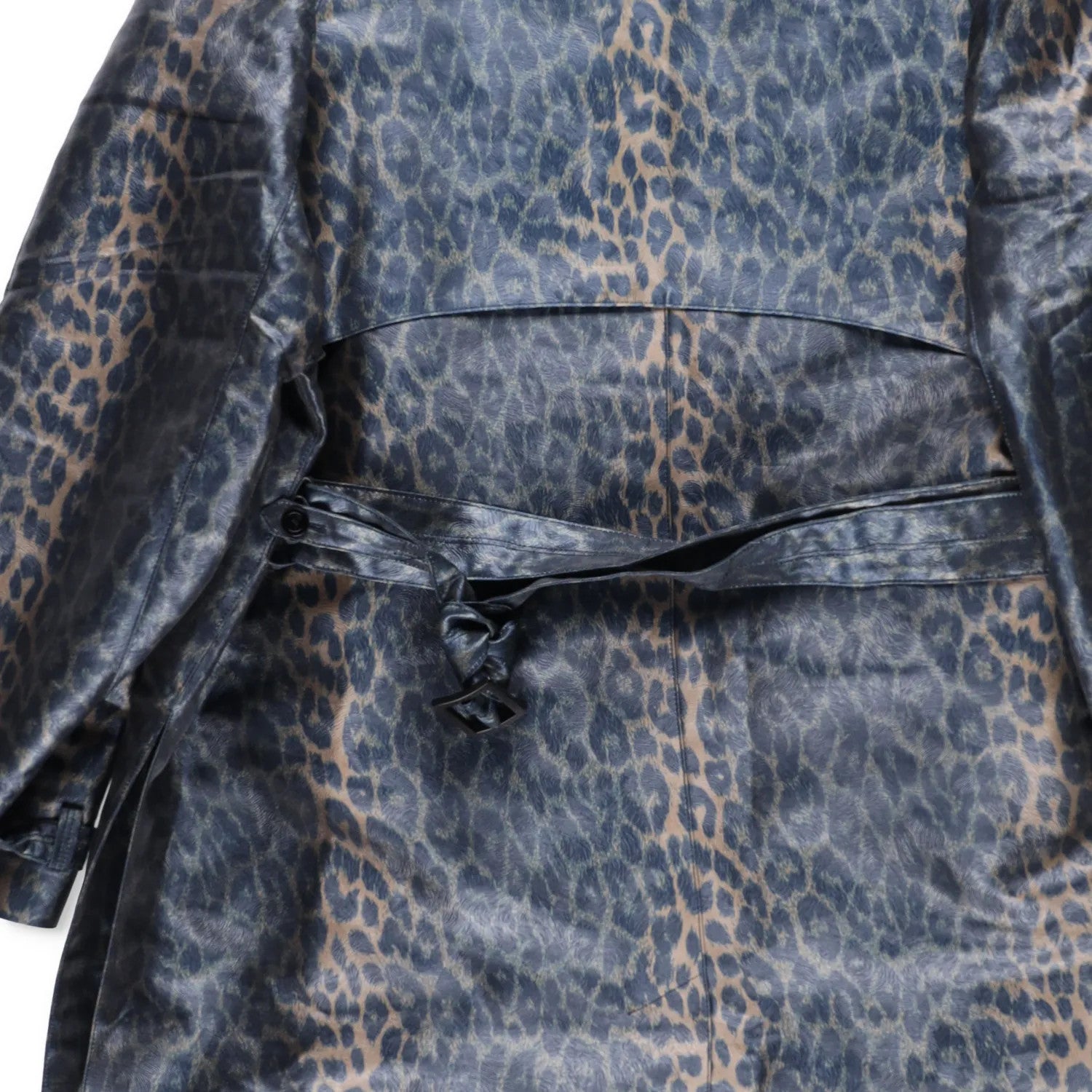 DIOR HOMME Mens Jacket Trench Overcoat Belted Leopard Print Grey Size 44 RRP1850 — View 6