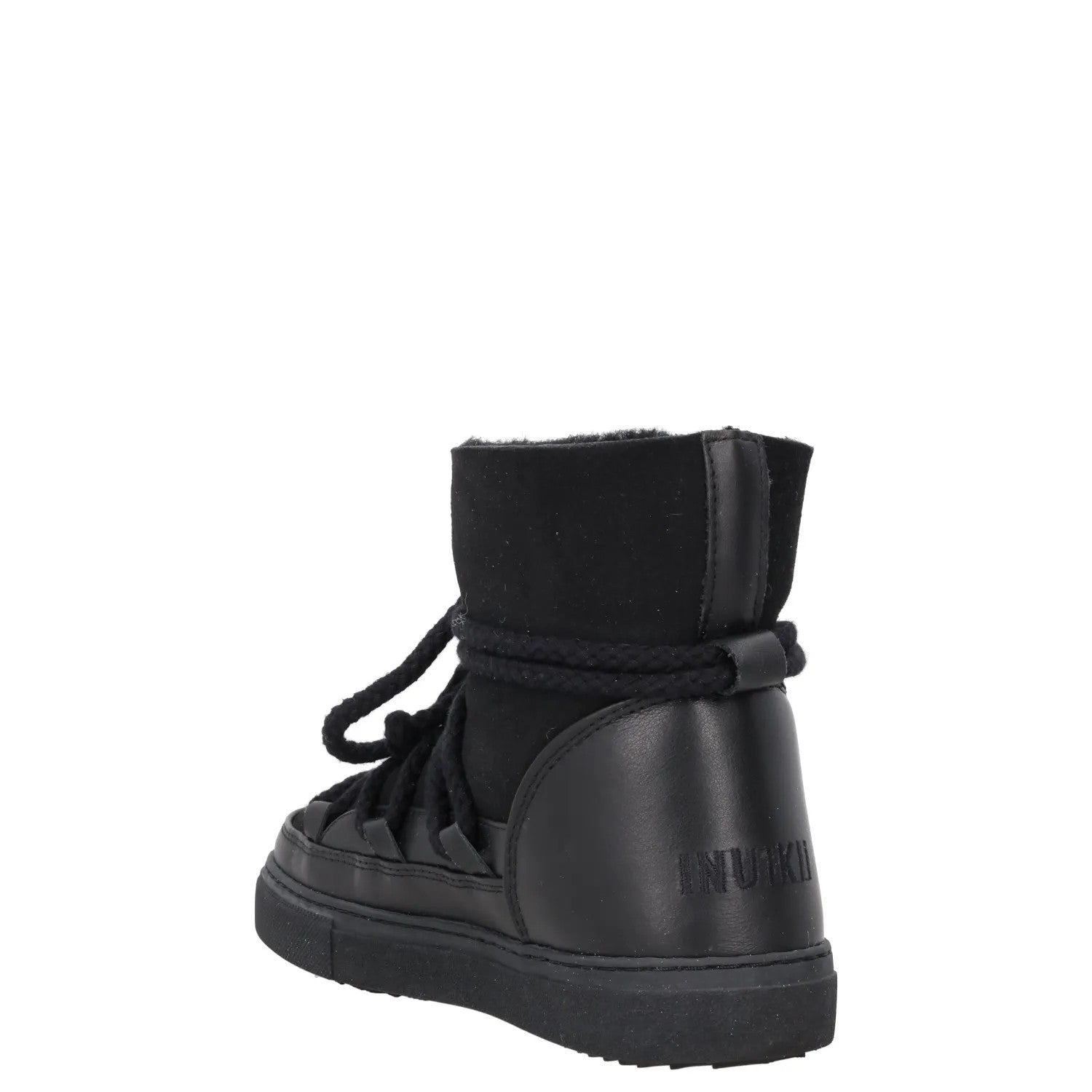 INUIKII Womens Snow Boots Rubber Sole Suede Shearling Lined Black EU 36 RRP 226 — View 5