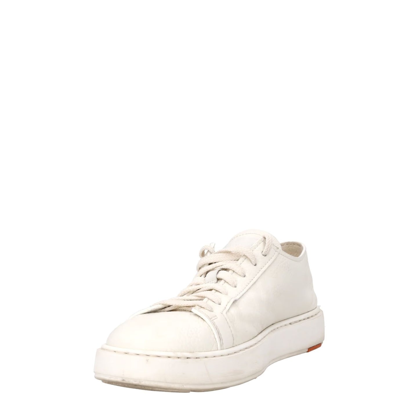 SANTONI Mens Biking Sneakers Lace Up Low Top White Leather UK 7.5 RRP 475 — View 3