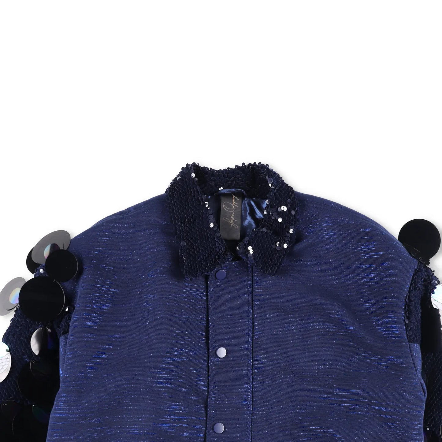 PAPA OPPONG Womens Stella Embellished Kente Bomber Jacket Blue One Size RRP 3245 — View 2