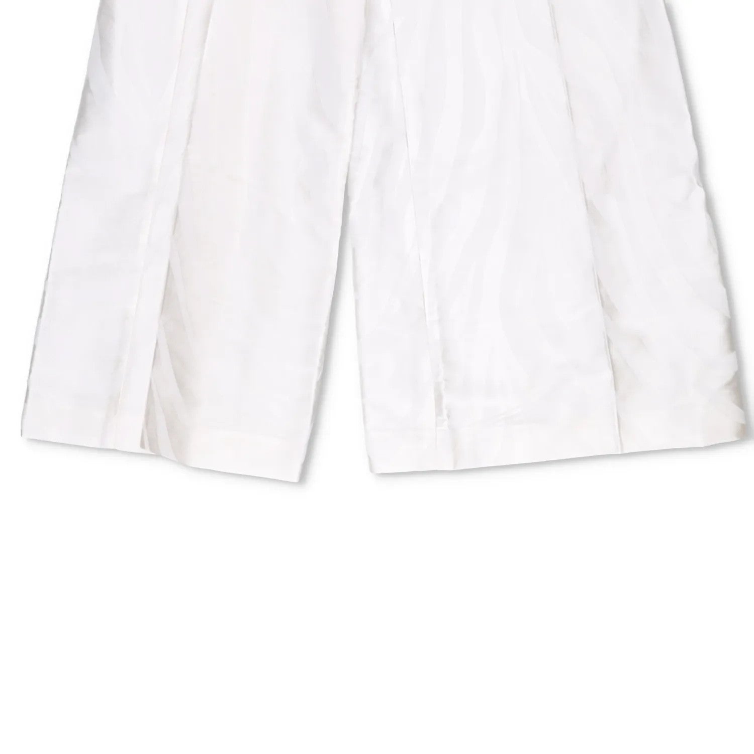 NINA RICCI Zebra-Jacquard Palazzo Pants White Wide Leg Trousers Size 34 RRP 675 — View 4