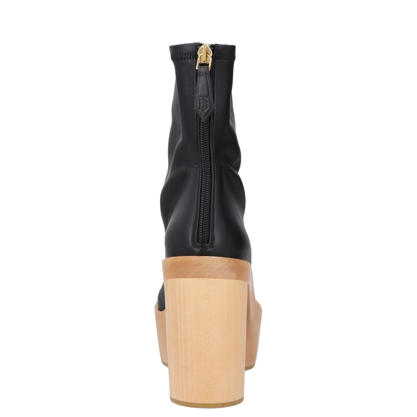 BURBERRY Womens Boots Black Leather Zip Closure Block Heel UK 7 RRP 1190 — View 4
