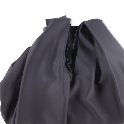 VERSACE Womens Midi Dress Pleated High Rise Wide Leg Silk Black 38 RRP 3520 — View 9