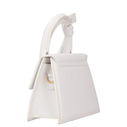 JACQUEMUS Womens Le Chiquito Noeud Leather Tote Bag White One Size RRP 745 — View 10