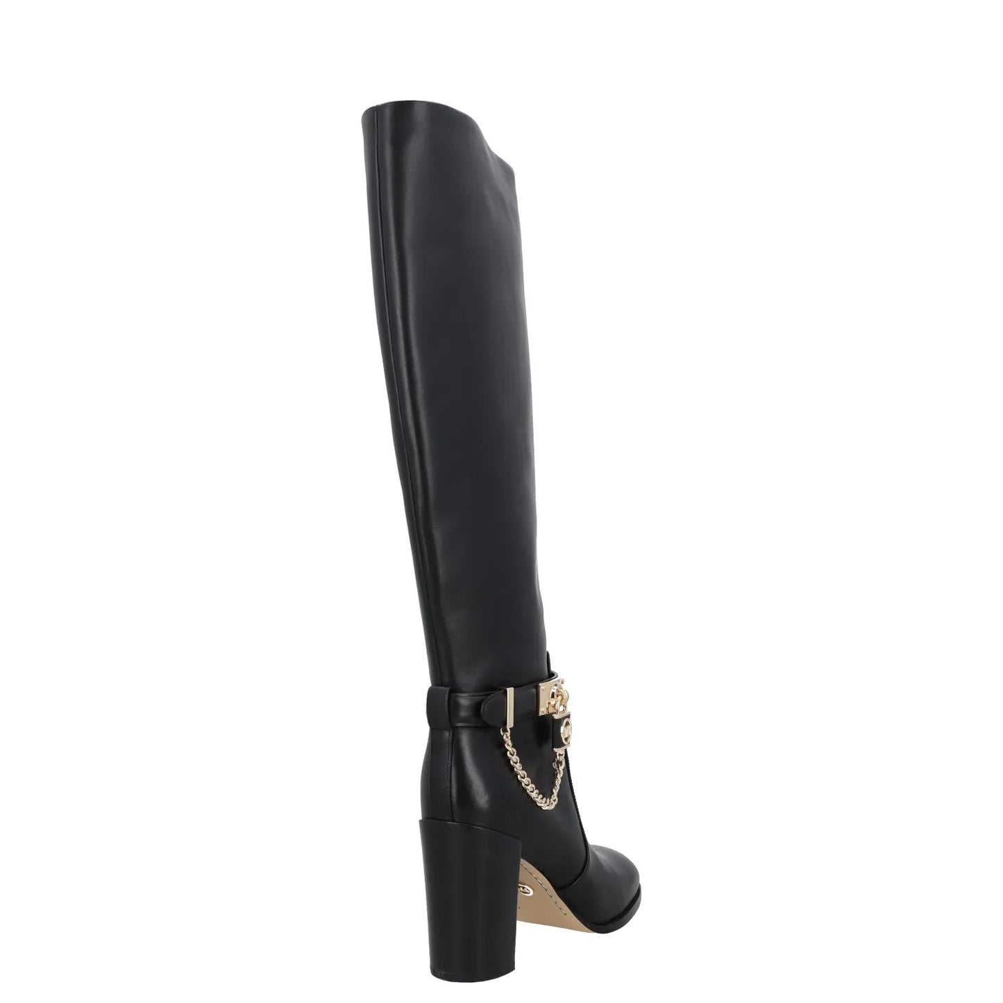 MICHAEL KORS Womens Knee High Boots Black Leather Almond Toe Zip UK 4 RRP 150 — View 6