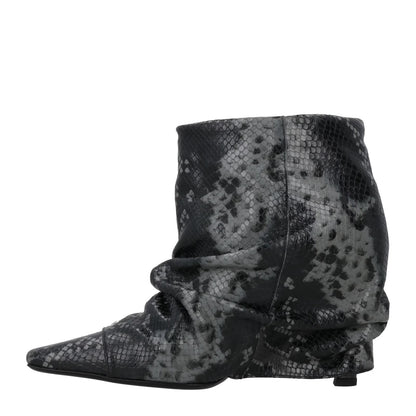 ATTICO Women Juno Leather Ankle Boot Multicolour Slip On Kitten Heel UK7 RRP1328 — View 4