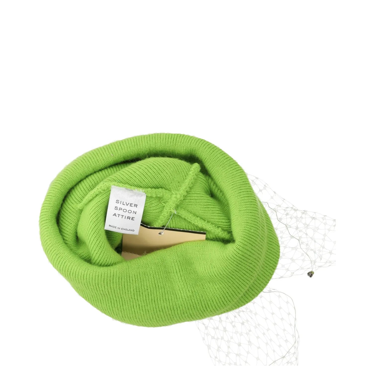 SILVER SPOON ATTIRE Womens Beanie Hat Green Synthetic Bow Detail Size S RRP 100 — View 9