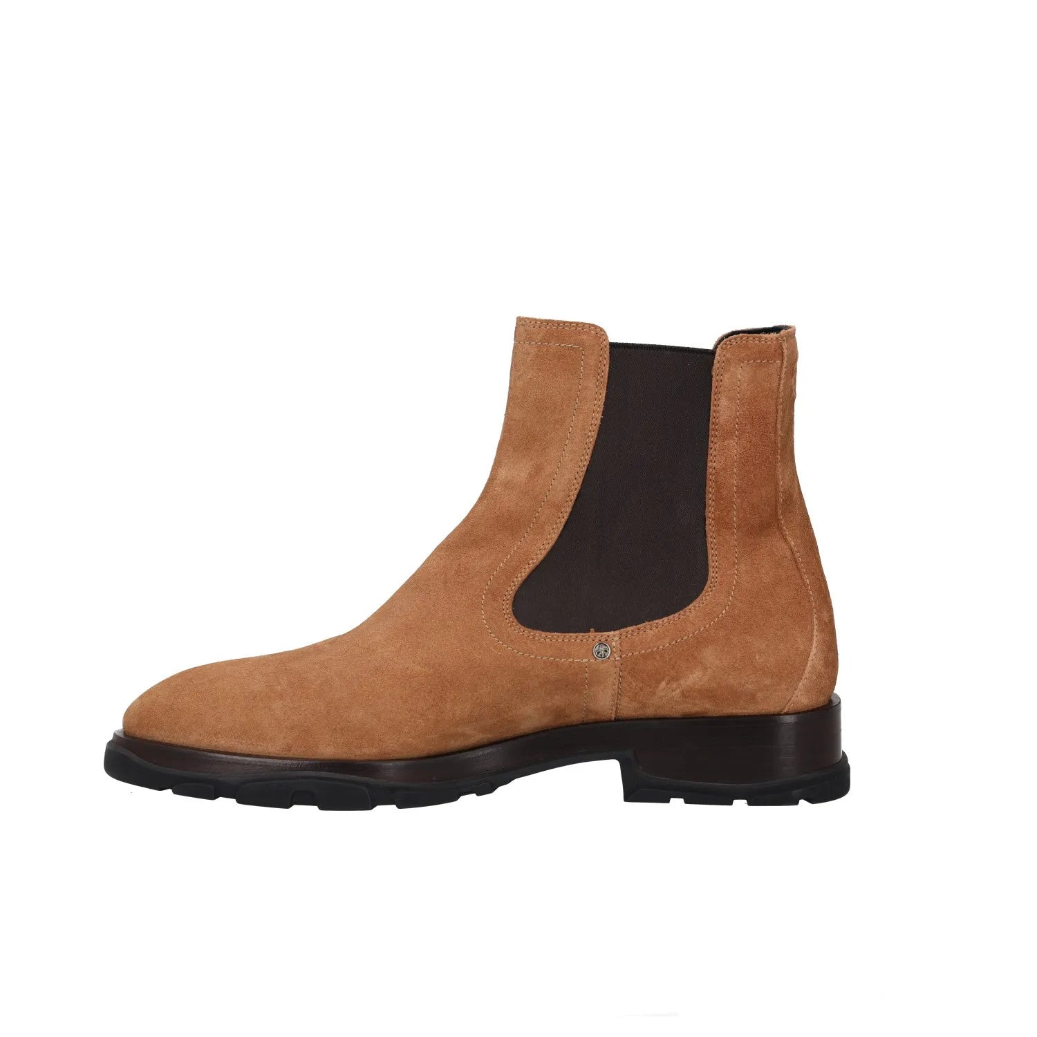 ALEXANDER MCQUEEN Mens Chelsea Boots Brown Leather Dark Brown Sole UK 9 RRP 750 — View 4