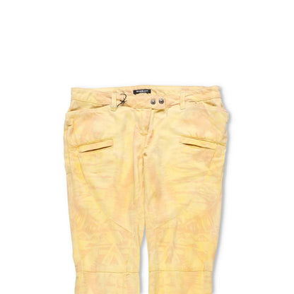 BALMAIN Womens Skinny Jeans Cotton Blend Yellow Back To Front Size 40 RRP 650 — View 2
