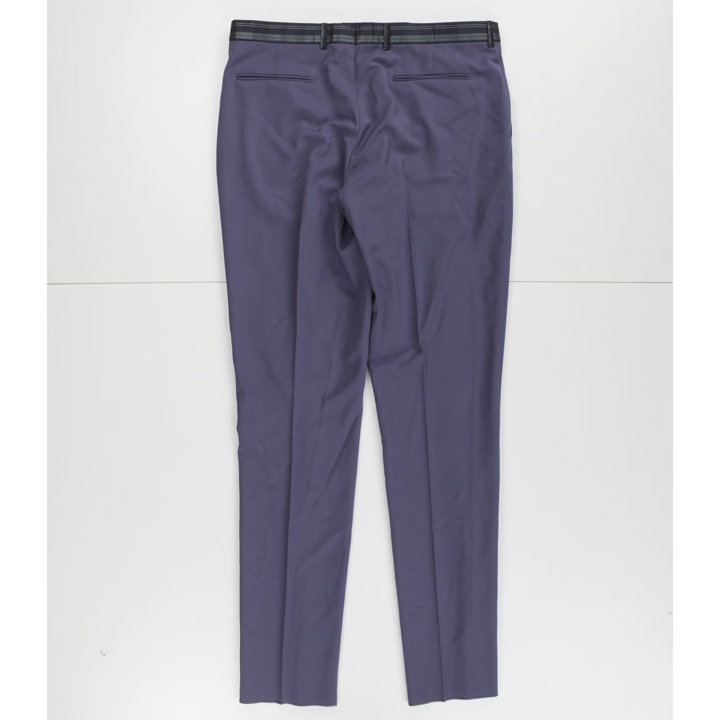 DIOR HOMME Mens Tapered Trousers Purple Dress Pants Belt Detail Size 36 RRP 620 — View 6