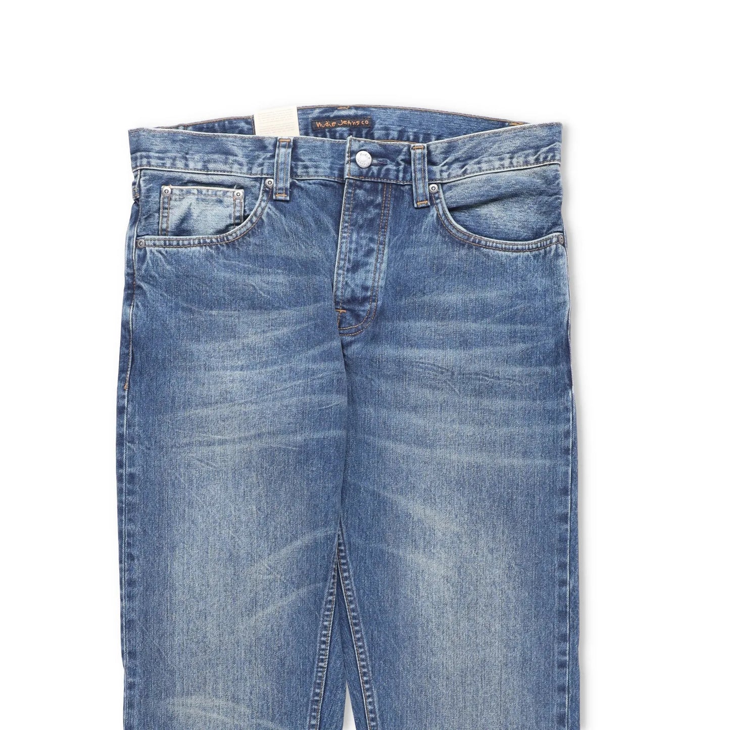 NUDIE JEANS Mens Jeans Steady Eddie Ii Stormy Selvedge Straight Blue 34 RRP 200 — View 2
