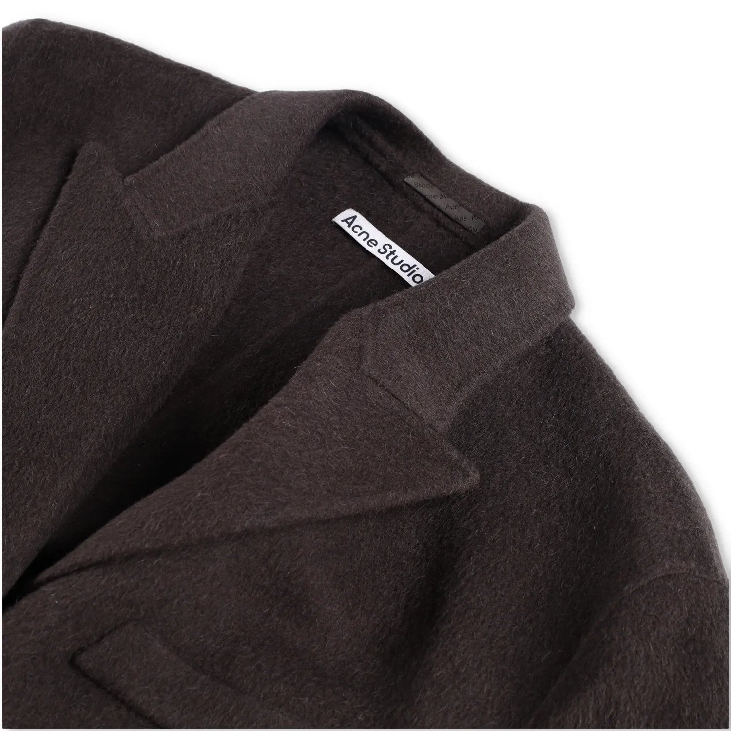 ACNE STUDIOS Womens Onessa Overcoat Neck Long Sleeve Knee Length Grey 42 RRP1225 — View 5