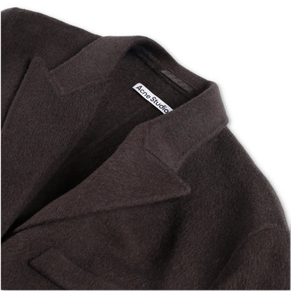 ACNE STUDIOS Womens Onessa Overcoat Neck Long Sleeve Knee Length Grey 42 RRP1225 — View 5