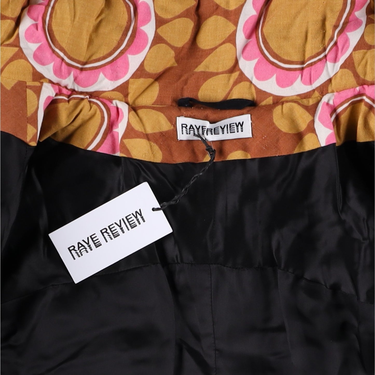 RAVE REVIEW Multicolour Liz Vintage Duvet Jacket Upcycled Cotton Size 36 RRP1750 — View 9
