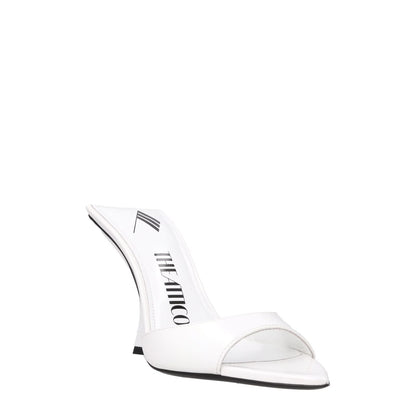 ATTICO Womens Ester Mule White Holographic Fabric Heel Spool Style EU35 RRP638.7 — View 2