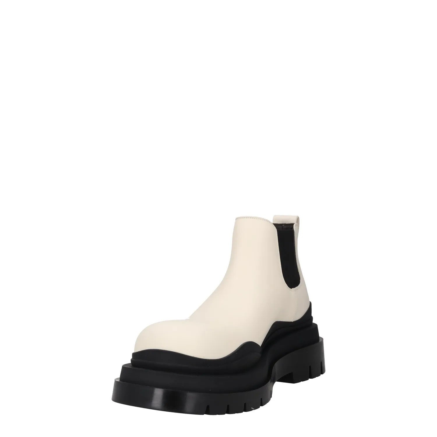 BOTTEGA VENETA Mens Chealsea Boots White Black Leather Slip On UK 10 RRP 1010 — View 3