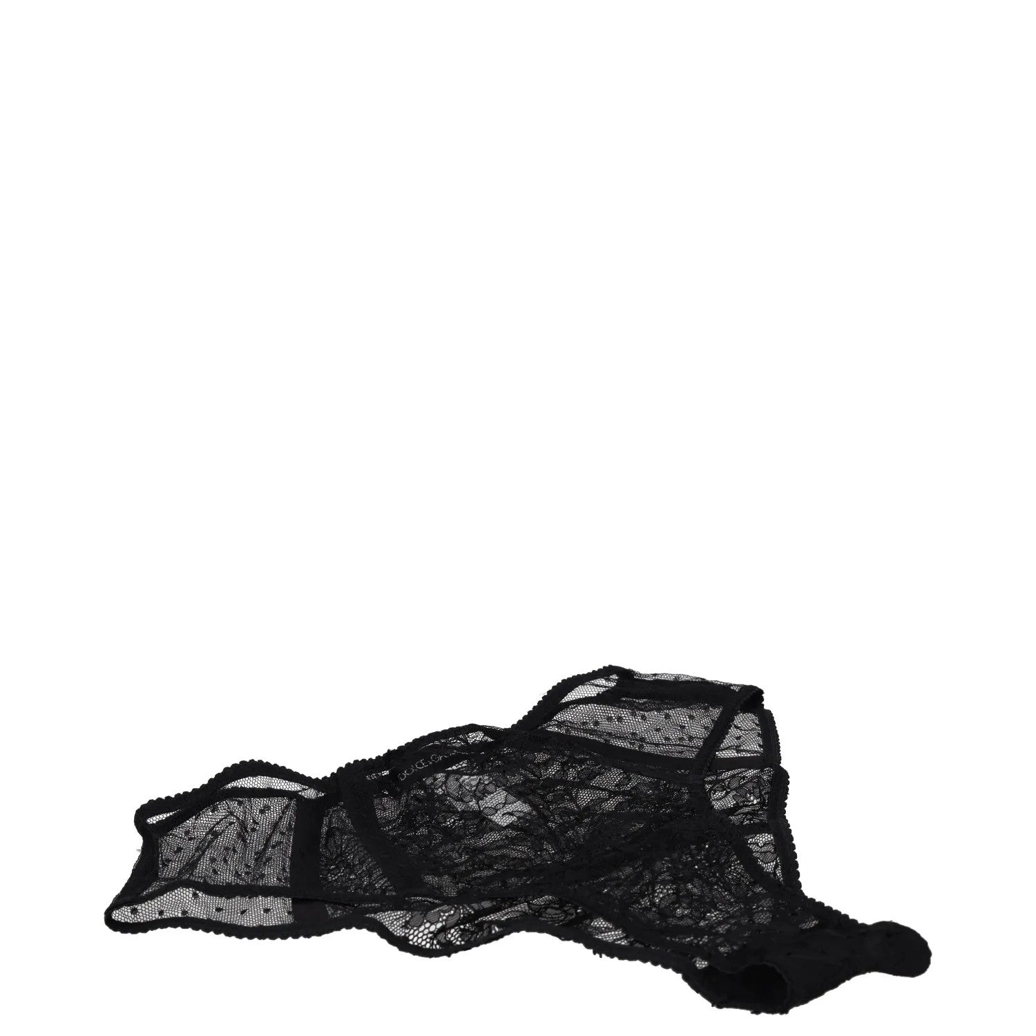 DOLCE & GABBANA Womens Briefs Tulle Plumetis Lace Black Knickers XL RRP 245 — View 3
