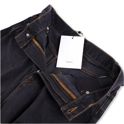 WARDROBE NYC Womens Low Rise Jean Wide-Leg Jeans Black 5 Pocket Size 27 RRP 285 — View 9